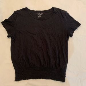 Black cinched tshirt
